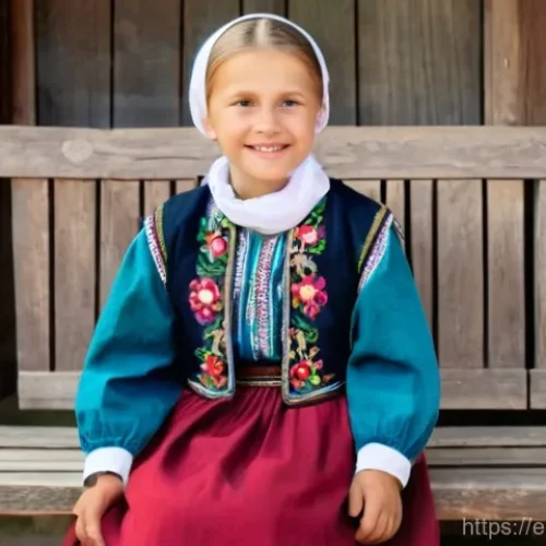 Home 22 리투아니아 민족 구성과 특징 - **Prompt:** An elderly Lithuanian woman with gentle, wise eyes and a warm smile, wearing a modest, r...